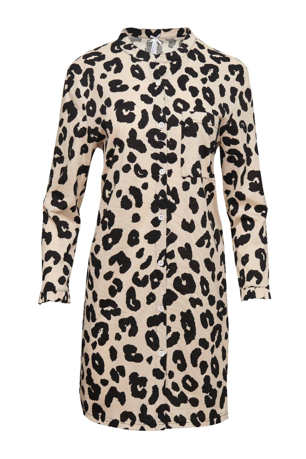 Louis & Louisa Nachthemd Damen Knopfleiste Leo allover