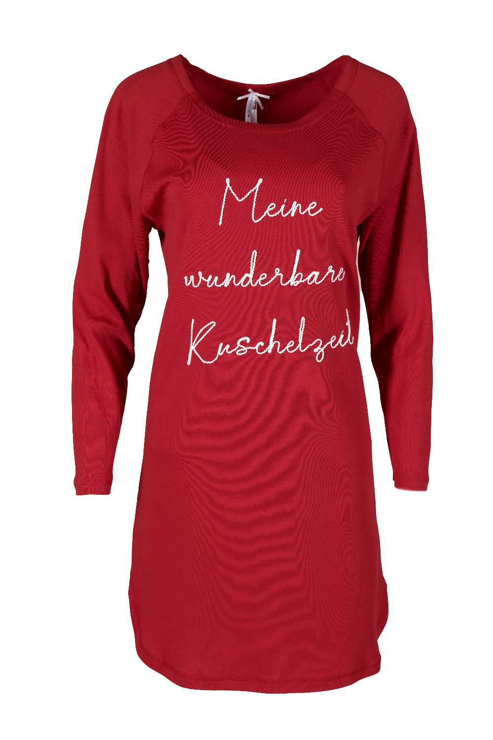 Louis & Louisa Nachthemd Damen Oversize "Meine wunderbare Kuschelzeit", rot