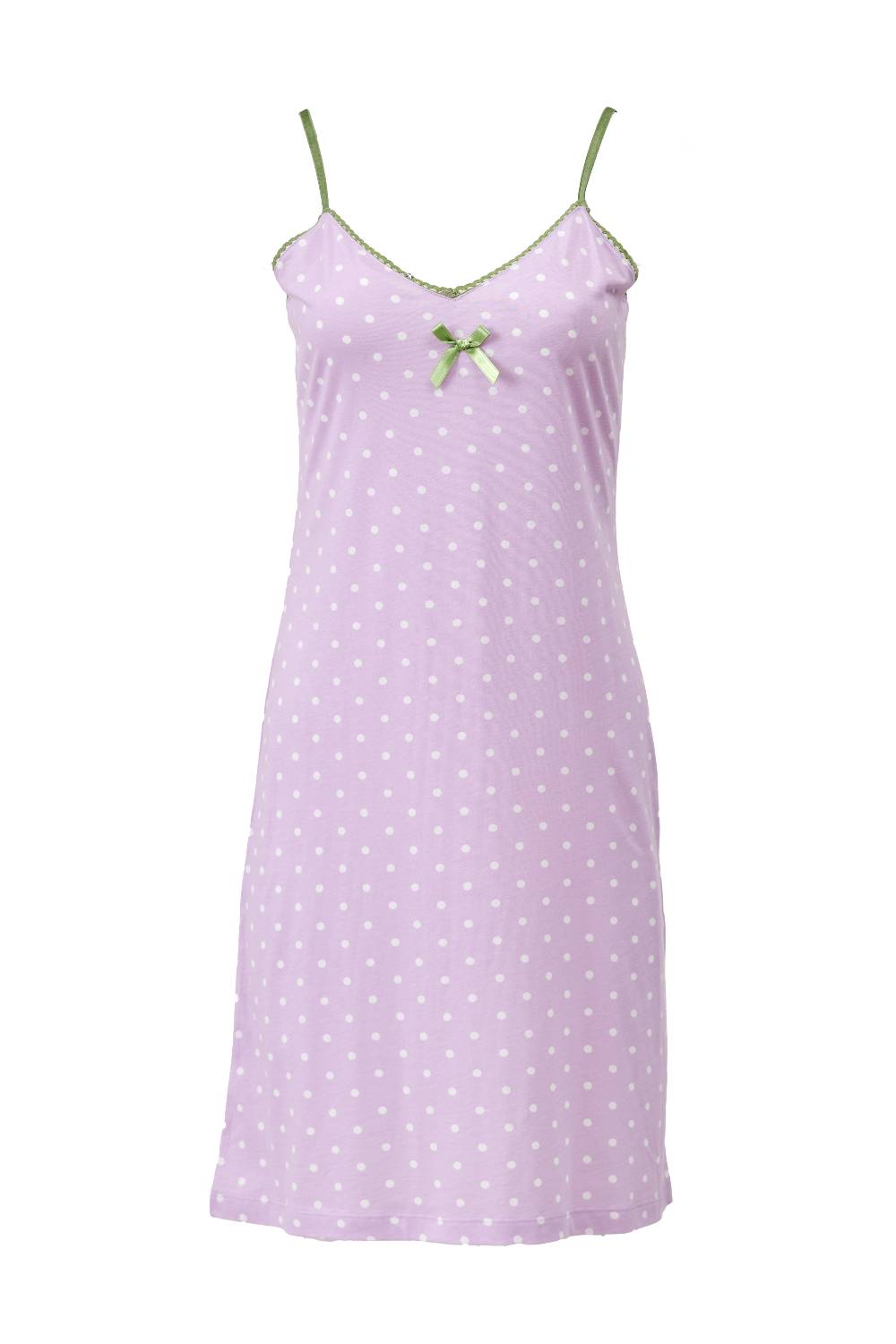 Louis & Louisa Nachthemd Damen Träger "Süß und verträumt", flieder allover
