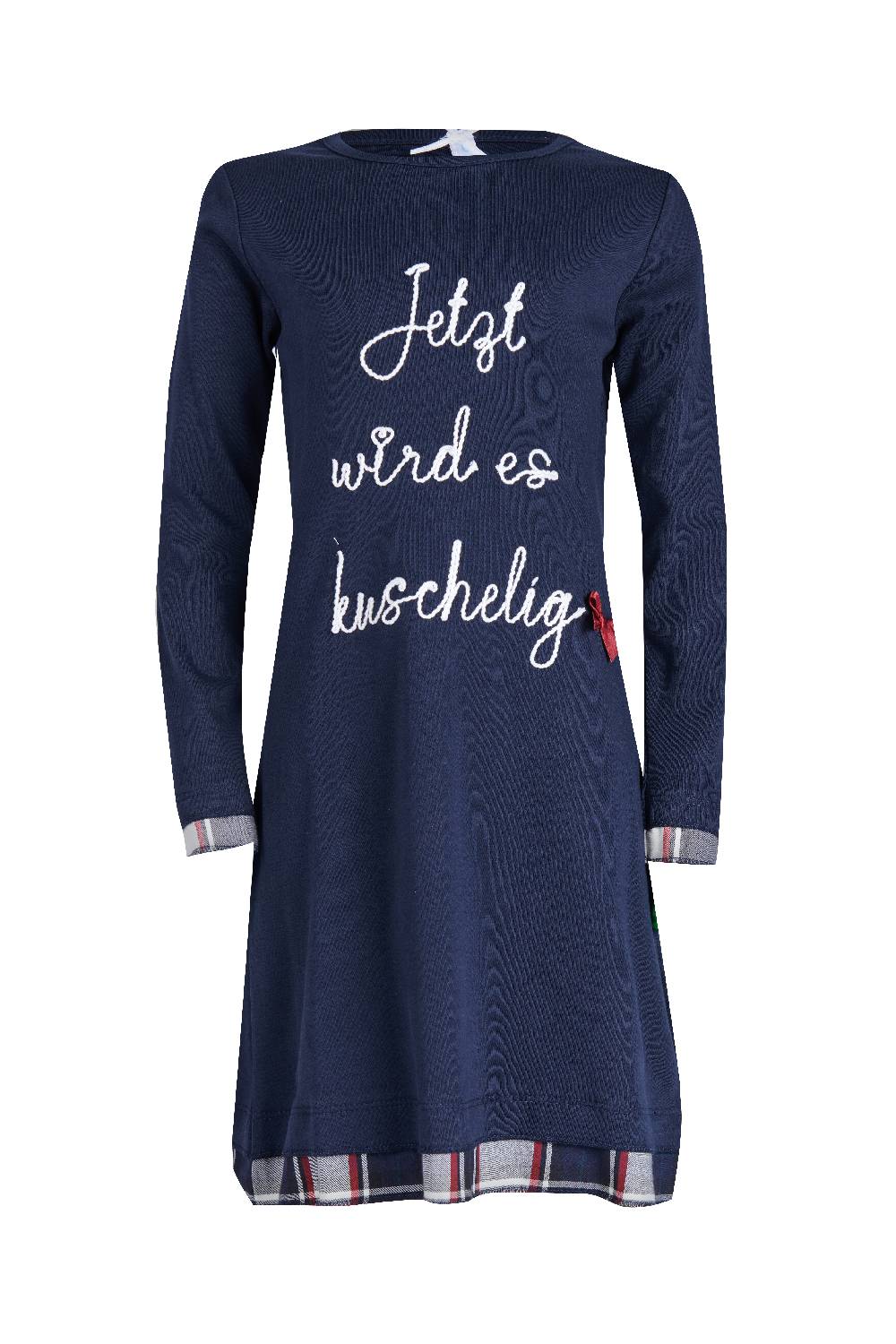 Louis & Louisa Nachthemd Kinder Basic "Jetzt wird es kuschelig", blau Louis & Louisa Nachthemd Kinder Basic "Jetzt wird es kuschelig", blau