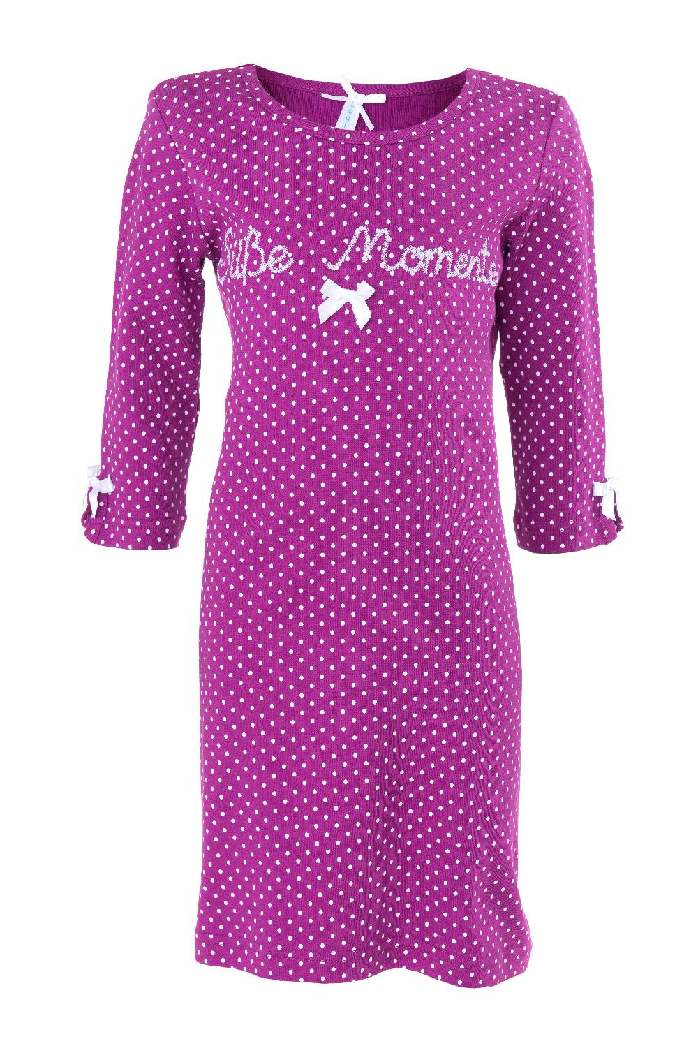 Louis & Louisa Nachthemd Kinder Basic "Süße Momente", beere allover Louis & Louisa Nachthemd Kinder Basic "Süße Momente", beere allover