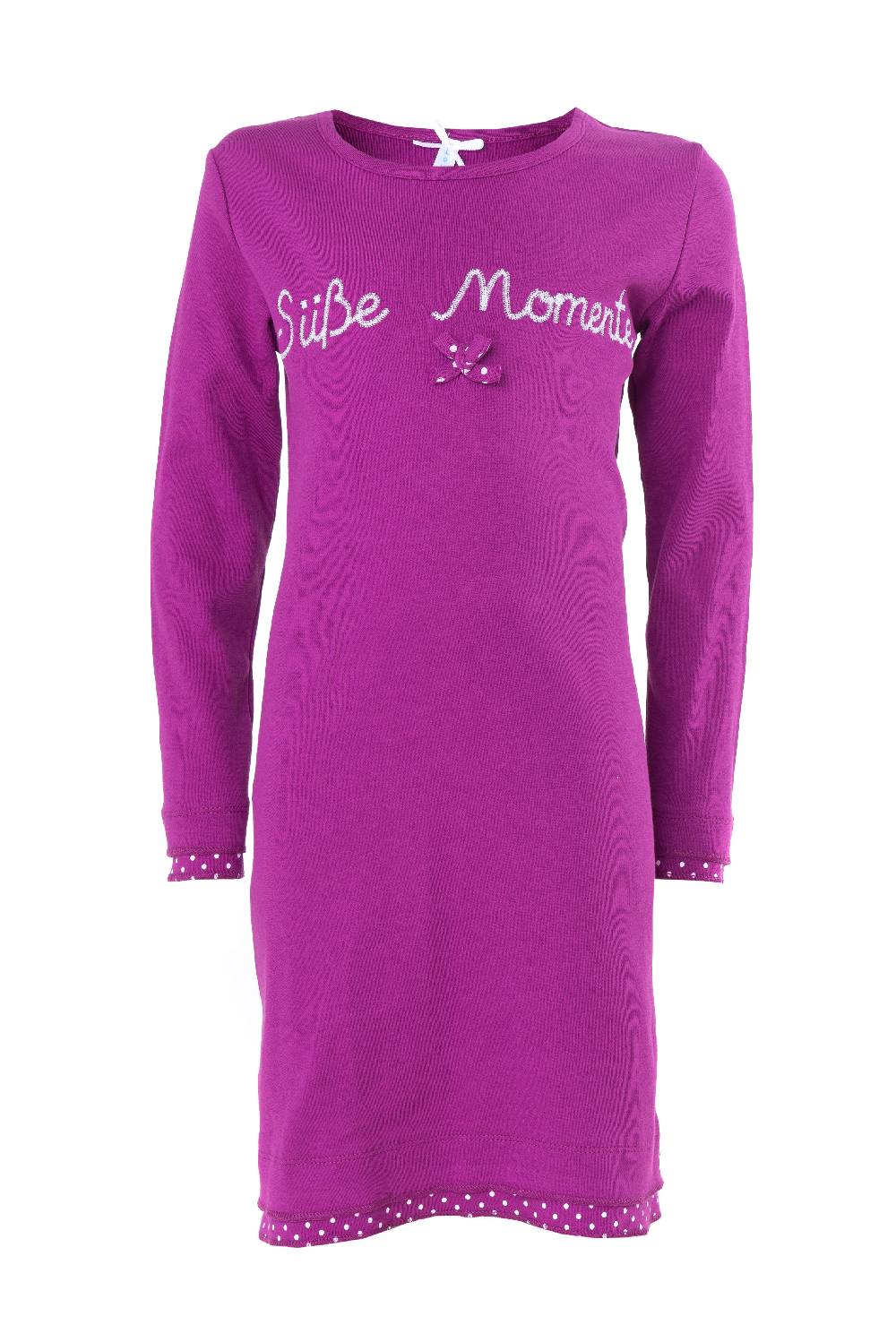 Louis & Louisa Nachthemd Kinder Basic "Süße Momente", beere UNI Louis & Louisa Nachthemd Kinder Basic "Süße Momente", beere UNI