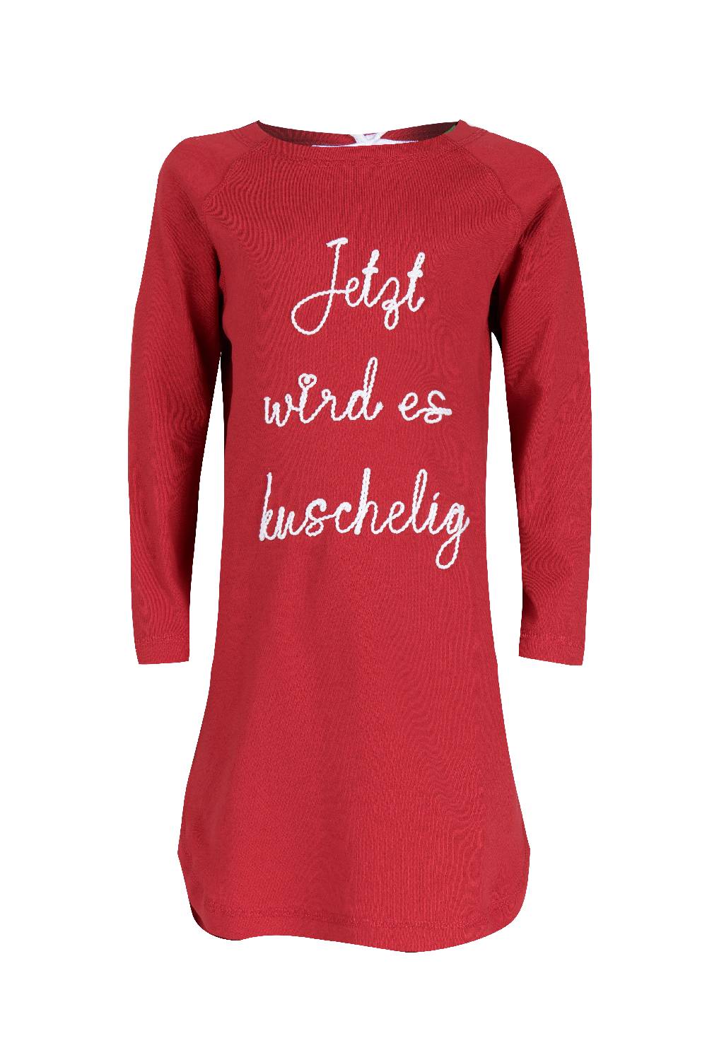 Louis & Louisa Nachthemd Kinder Oversize "Jetzt wird es kuschelig", rot Louis & Louisa Nachthemd Kinder Oversize "Jetzt wird es kuschelig", rot