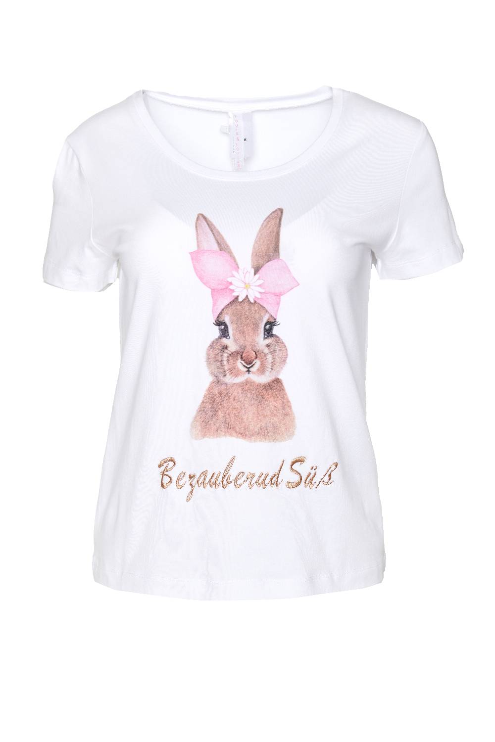 Louis & Louisa Shirt Damen Hase "Bezaubernd süß", weiß