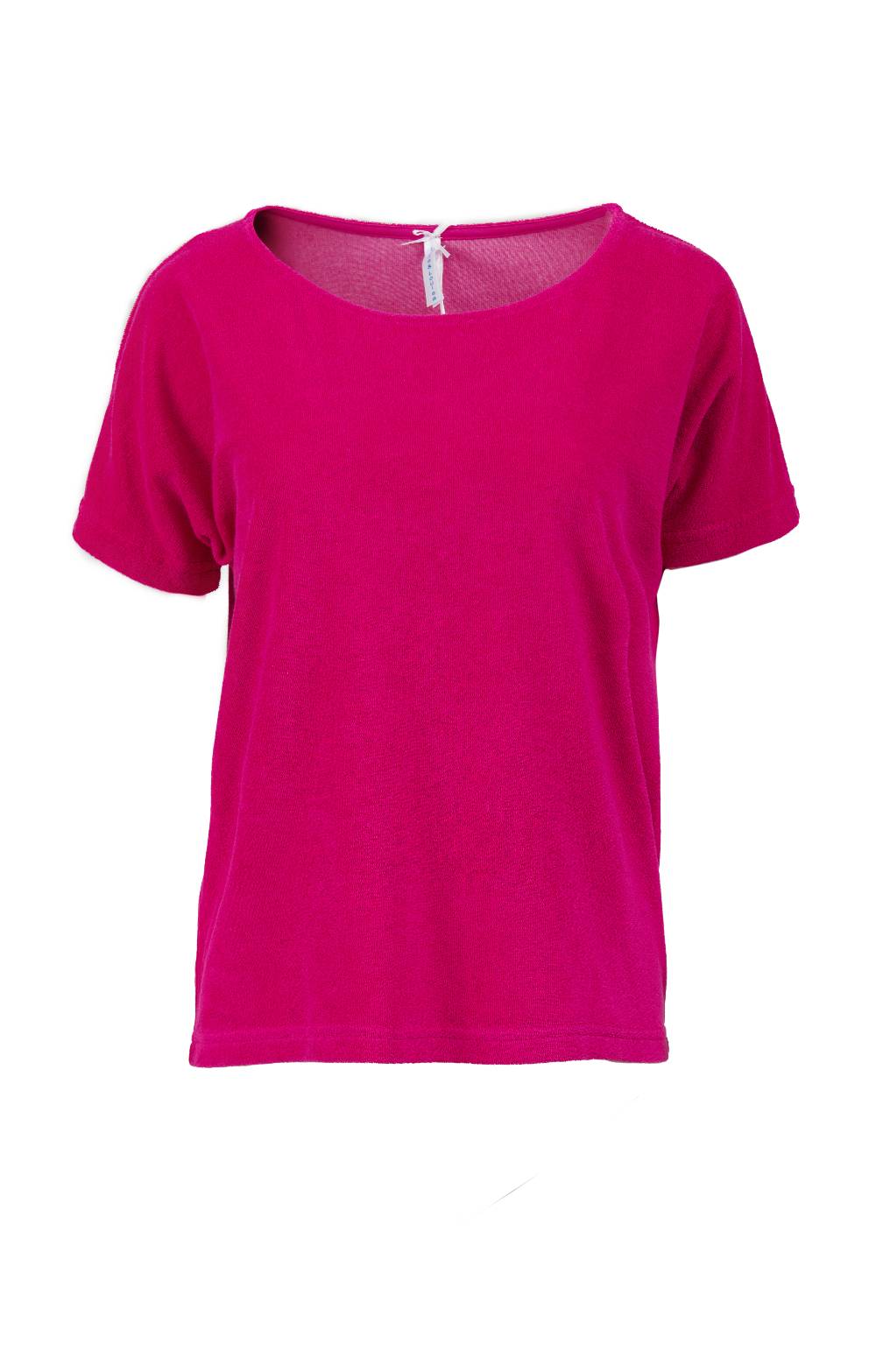 Louis & Louisa Shirt Frottee Oversize kurzarm, fuchsia