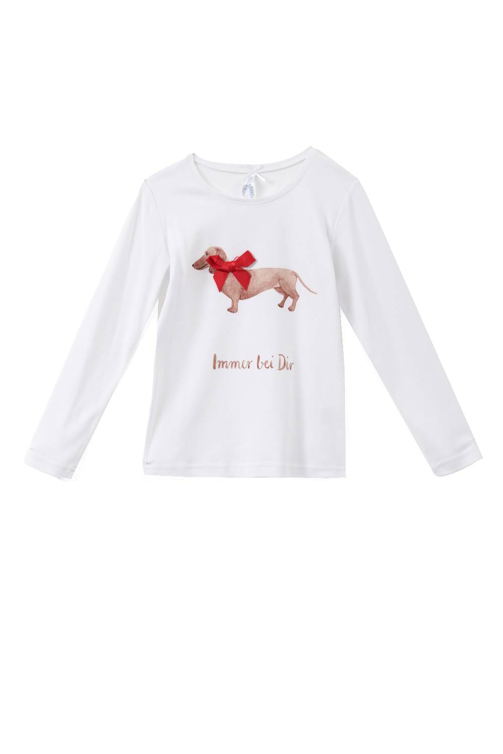 Louis & Louisa Shirt Kinder Dackel "Immer bei dir" weiß