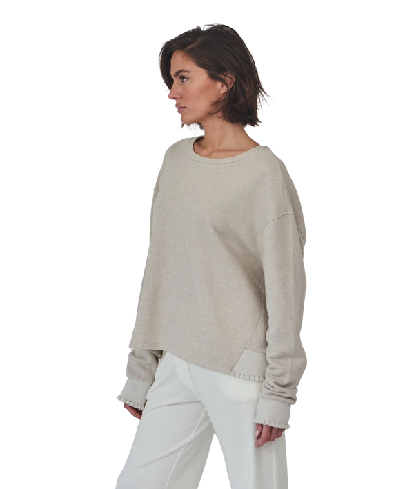 Love Joy Victory Glitter SWEATSHIRT ROSE