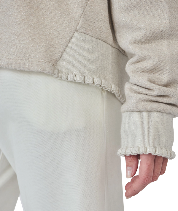 Love Joy Victory Glitter SWEATSHIRT ROSE