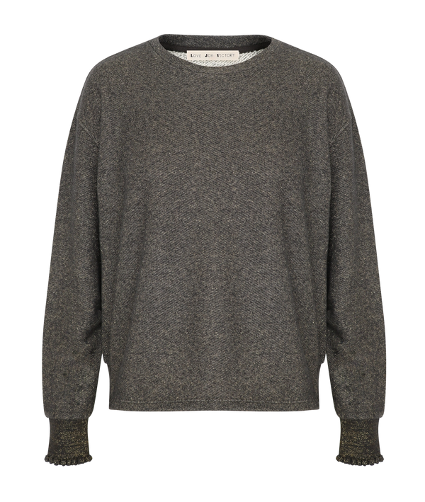 Love Joy Victory Glitter SWEATSHIRT ROSE