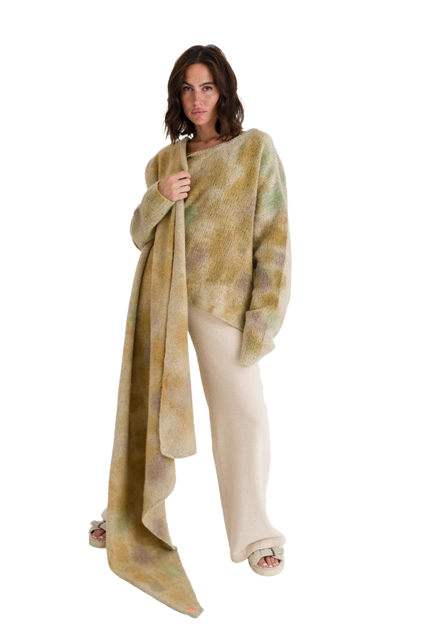 Love Joy Victory Kaschmir Batik Schal Pansy