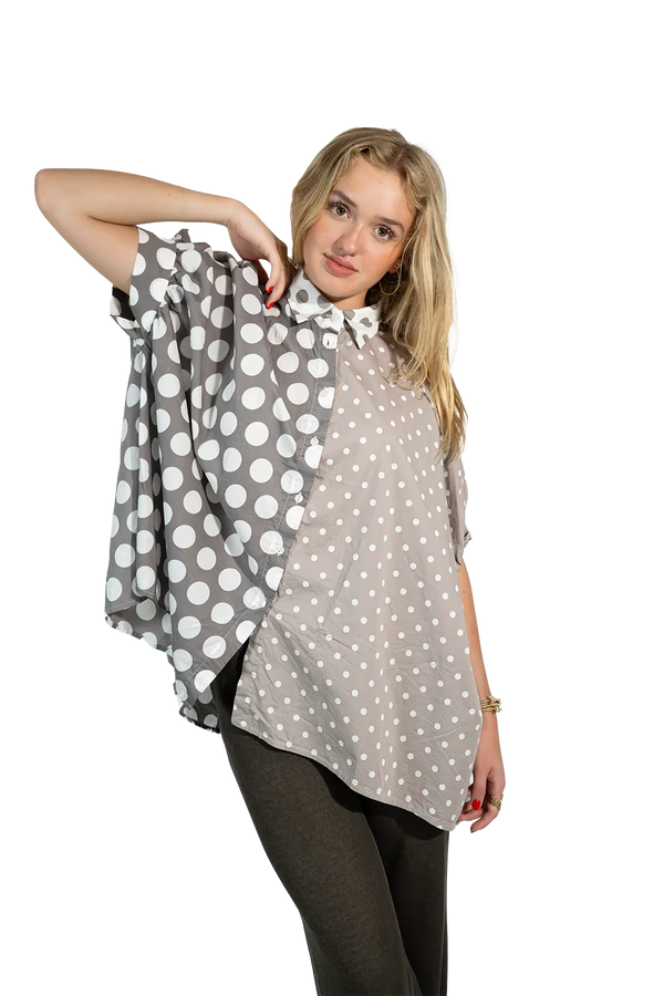 Love Joy Victory RE-BIRTH Bluse Dots