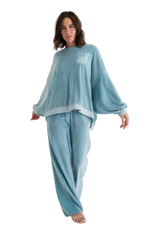 Love Joy Victory Velvet Oversize Sweatshirt Izar