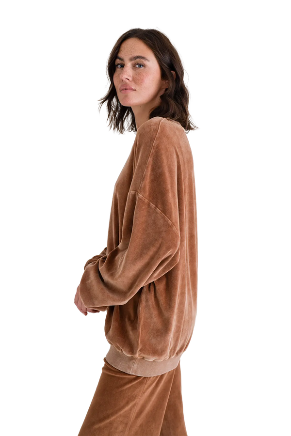 Love Joy Victory Velvet Oversize Sweatshirt Rana