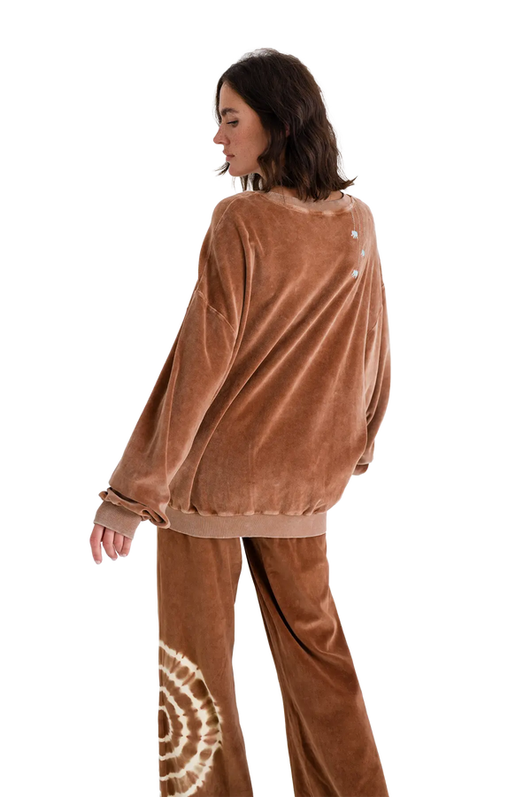 Love Joy Victory Velvet Oversize Sweatshirt Rana