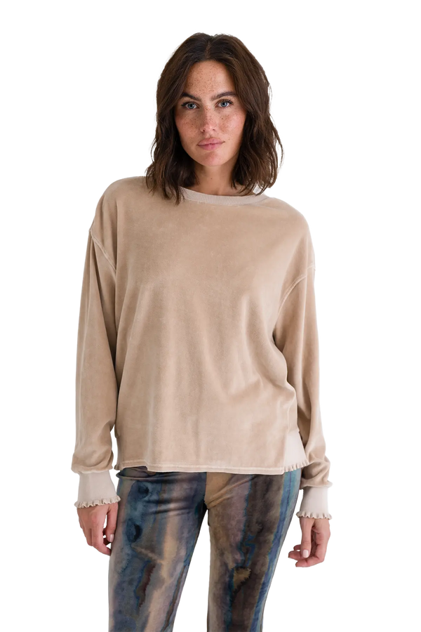 Love Joy Victory Velvet SWEATSHIRT ROSE