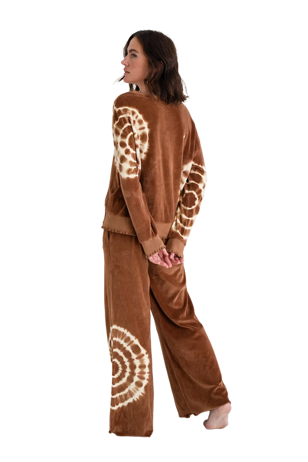 Love Joy Victory Velvet Sweatshirt Rose Tie & Dye