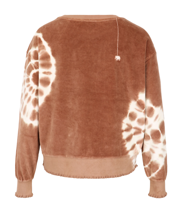 Love Joy Victory Velvet Sweatshirt Rose Tie & Dye