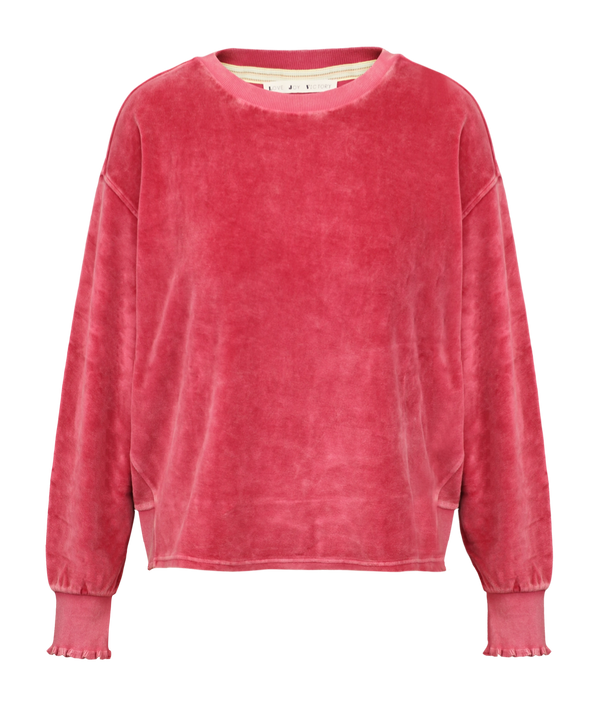 Love Joy Victory Velvet SWEATSHIRT ROSE