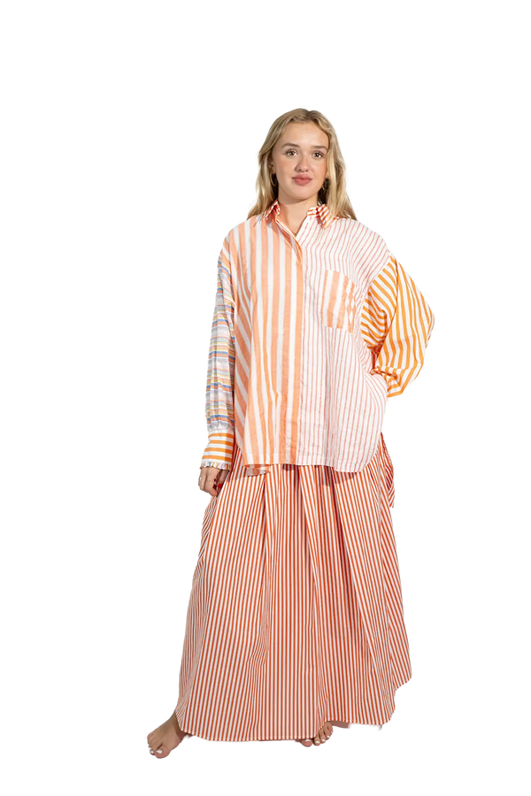 Love Joy Victory RE-BIRTH PATCHWORK BLUSE Strelitza