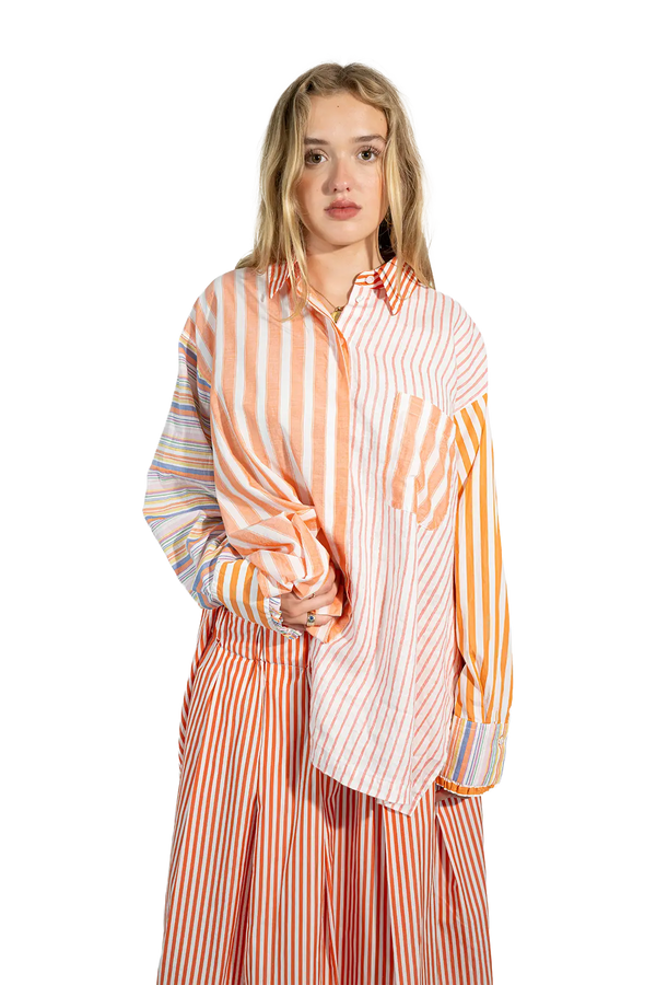 Love Joy Victory RE-BIRTH PATCHWORK BLUSE Strelitza