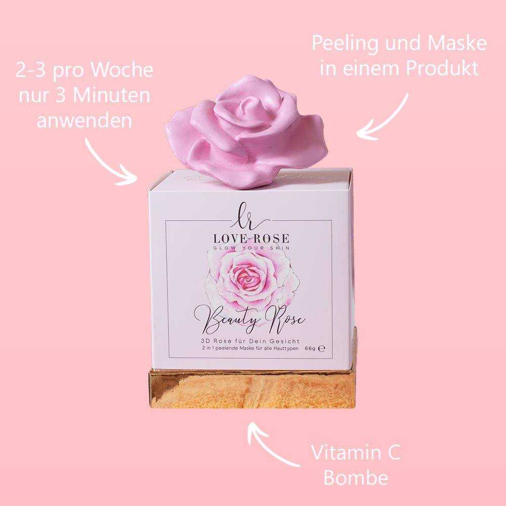 Love Rose Cosmetics Beauty Rose - 2in1 Peelende Maske