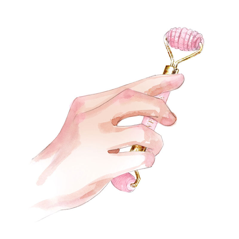 Love Rose Cosmetics Rosenquarz Massageroller