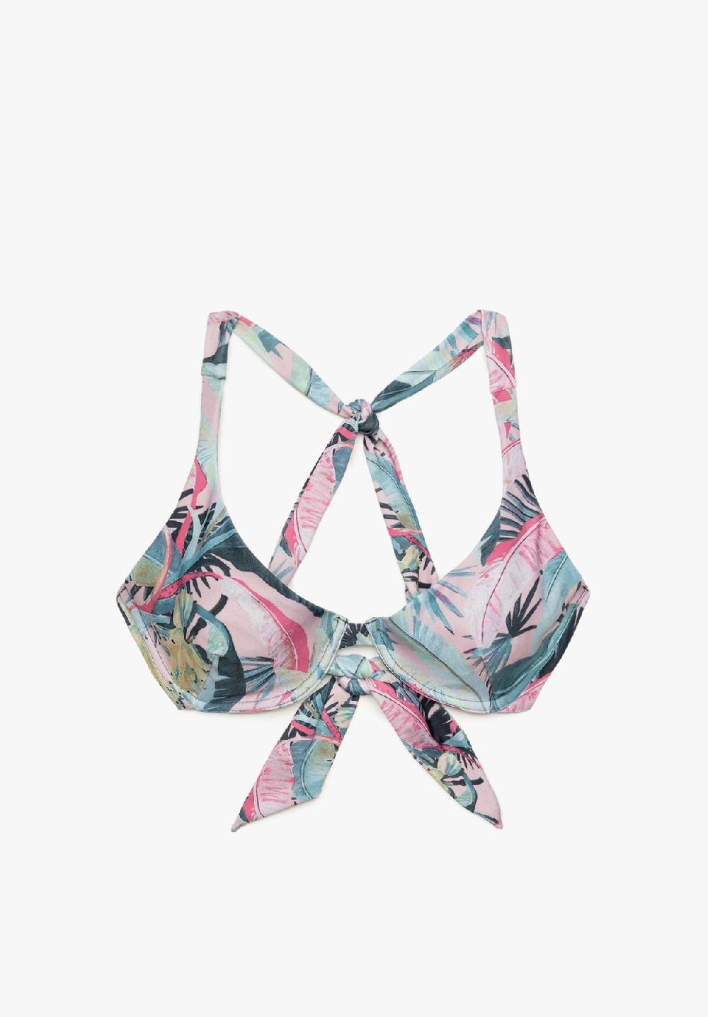Lovjoi Bikini Top Cross Back With Wires FORTUNEI Recycled Print
