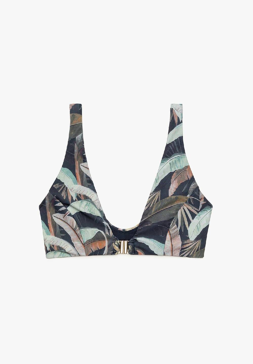 Lovjoi Bikini Top Front Closure LOBELIA Recycled Print
