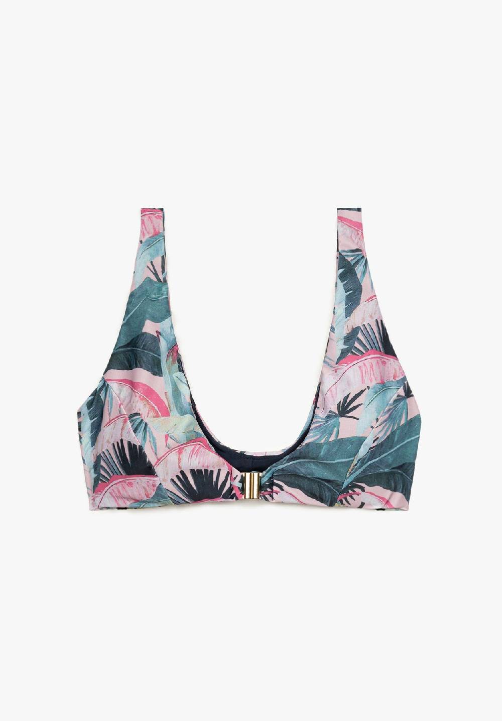 Lovjoi Bikini Top Front Closure LOBELIA Recycled Print
