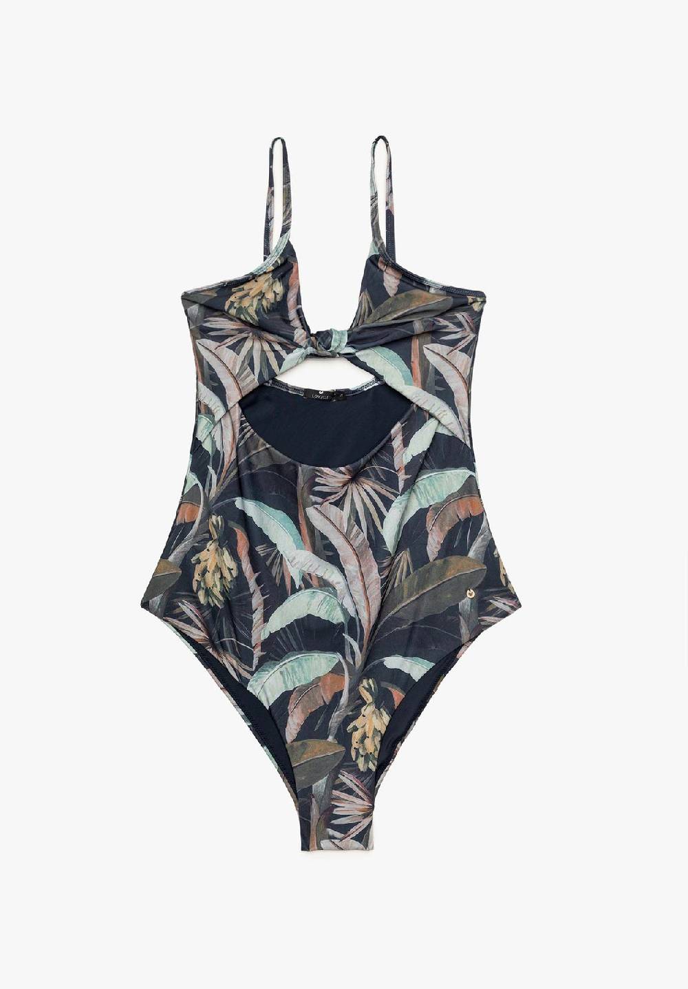 Lovjoi Badeanzug Knotted BELADONA Recycled Print