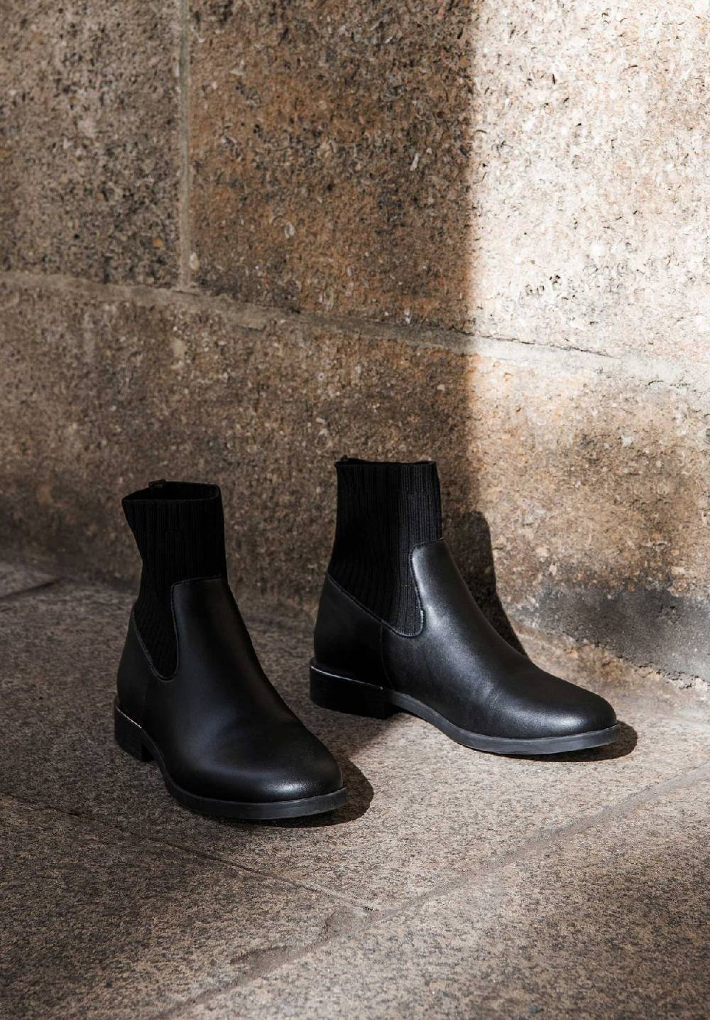 Lovjoi Flat Ankle Boots Rib RISOR