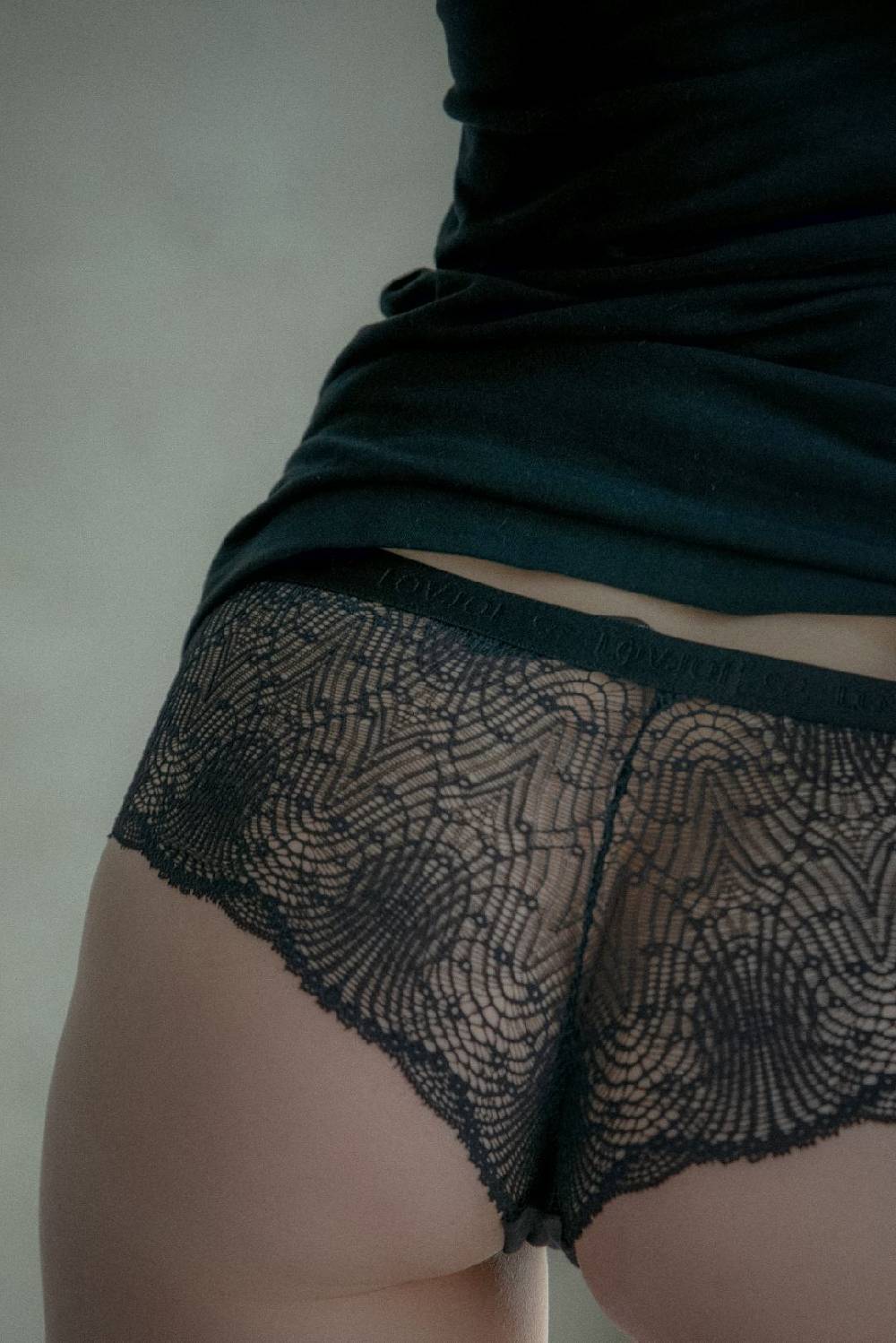 Lovjoi Panty FLOWERING FERN Black