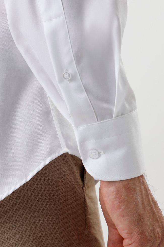 Aplomb Hemd Herren Aplomb Classic Bügelfreie Einfarbig 100% Baumwolle Kragen Button-Down Lange Ärmel