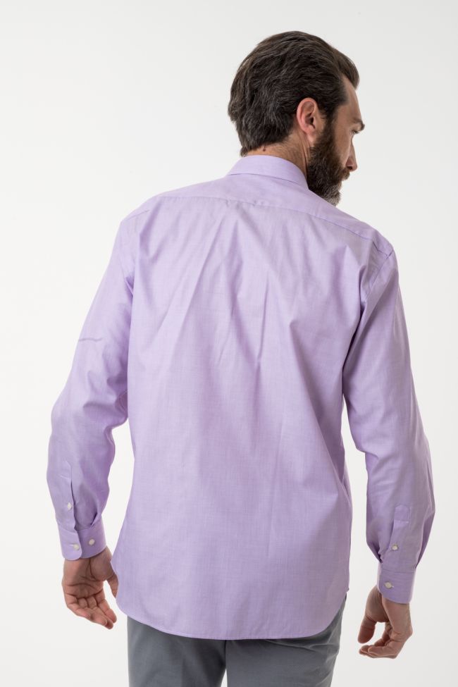 Aplomb Hemd Herren Aplomb Classic Einfarbig 100% Baumwolle Kragen Italienisch Lange Ärmel