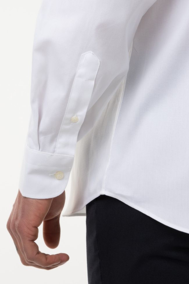 Aplomb Hemd Herren Aplomb Classic Einfarbig 100% Baumwolle Kragen Button-Down Lange Ärmel