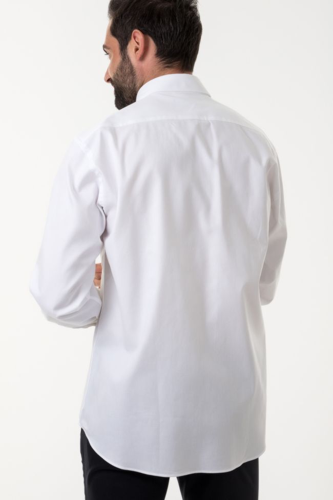 Aplomb Hemd Herren Aplomb Classic Einfarbig 100% Baumwolle Kragen Button-Down Lange Ärmel