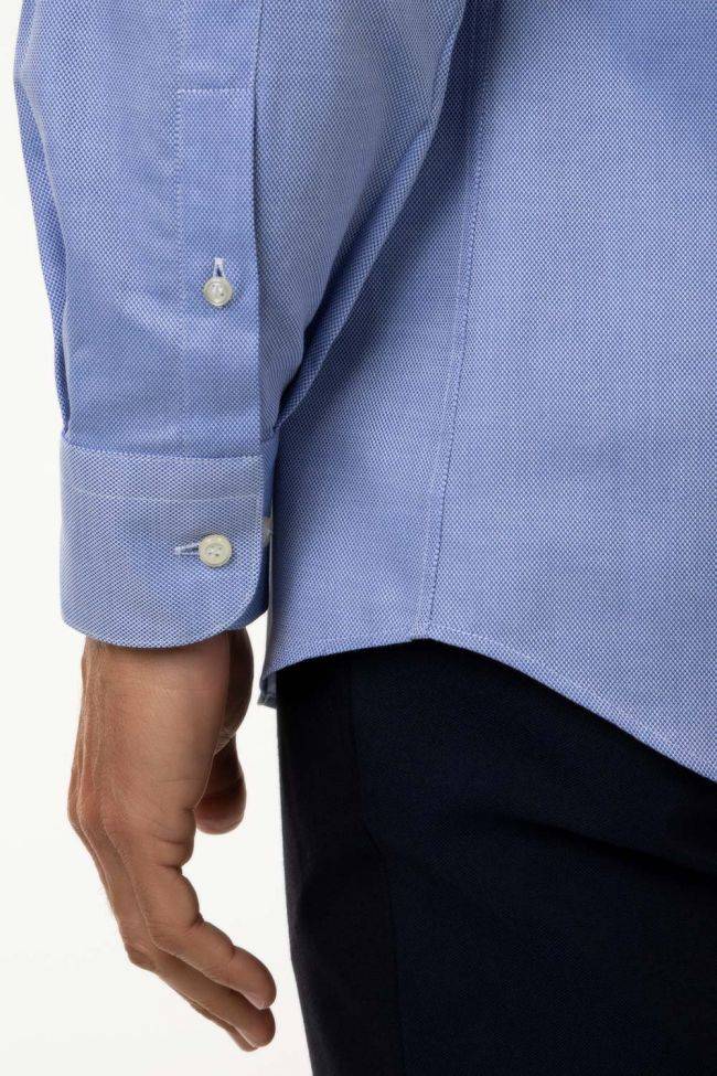 Aplomb Hemd Herren Aplomb Classic Einfarbig 100% Baumwolle Kragen Italienisch Lange Ärmel