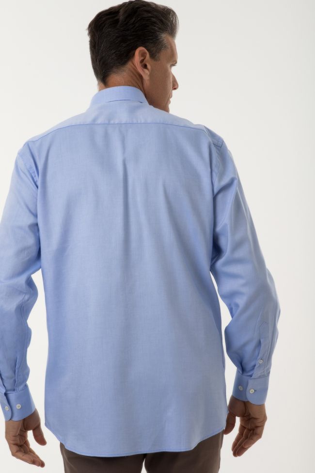 Aplomb Hemd Herren Aplomb Classic Einfarbig 100% Baumwolle Kragen Italienisch Lange Ärmel