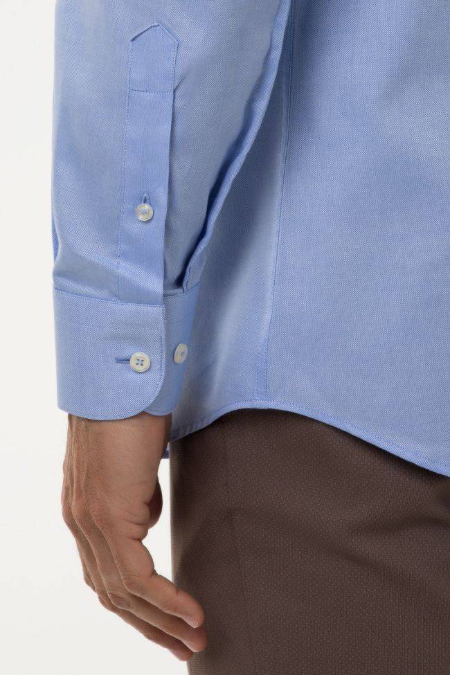 Aplomb Hemd Herren Aplomb Classic Einfarbig 100% Baumwolle Kragen Italienisch Lange Ärmel