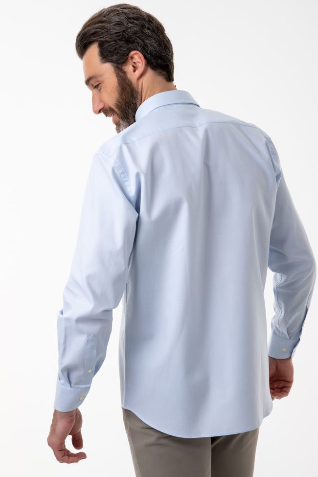 Aplomb Hemd Herren Aplomb Classic Einfarbig 100% Baumwolle Kragen Button-Down Lange Ärmel