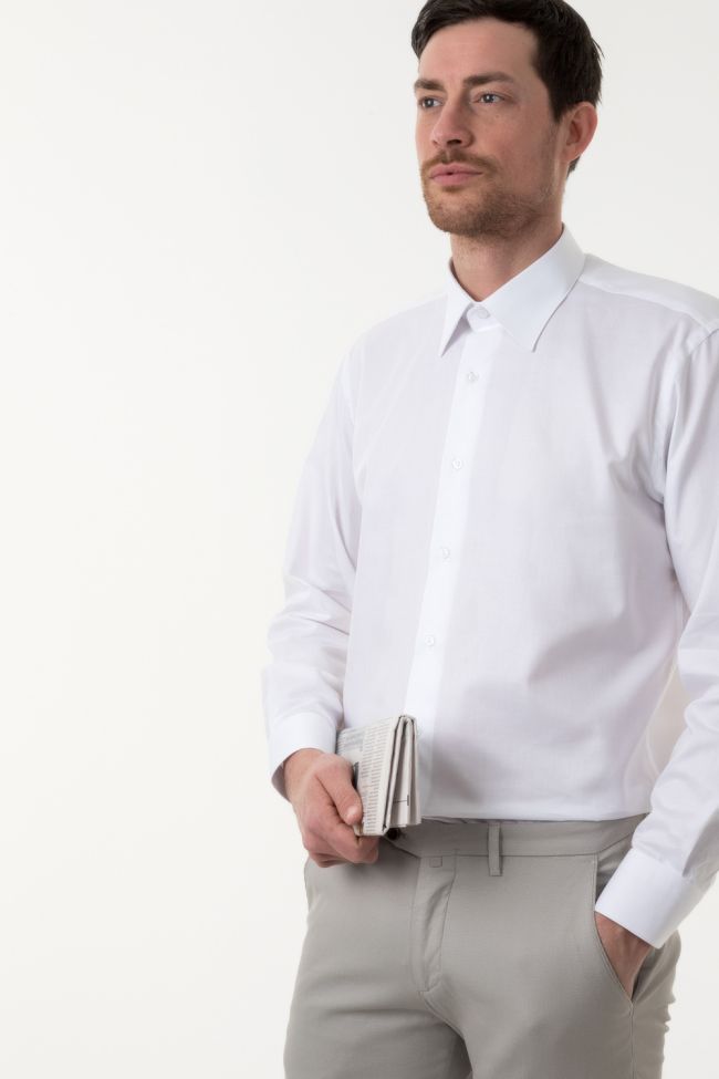 Aplomb Hemd Herren Aplomb Classic Einfarbig 100% Baumwolle Kragen Italienisch Lange Ärmel