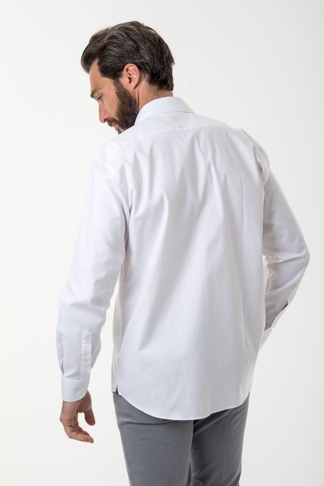 Aplomb Hemd Herren Aplomb Classic Einfarbig 100% Baumwolle Kragen Französisch Lange Ärmel