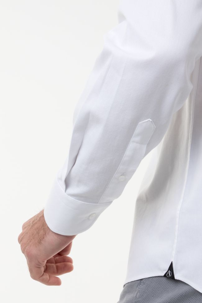 Aplomb Hemd Herren Aplomb Classic Einfarbig 100% Baumwolle Kragen Französisch Lange Ärmel