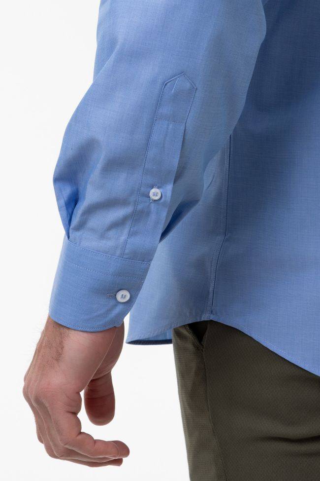 Aplomb Hemd Herren Aplomb Classic Einfarbig 100% Baumwolle Kragen Italienisch Lange Ärmel