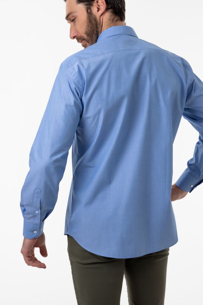 Aplomb Hemd Herren Aplomb Classic Einfarbig 100% Baumwolle Kragen Italienisch Lange Ärmel