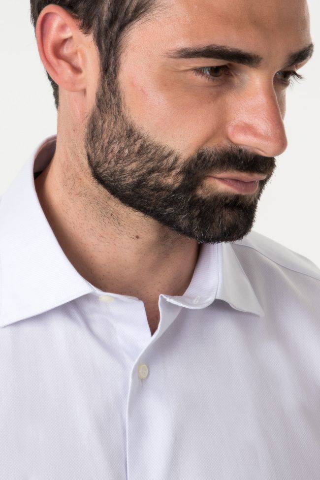 Aplomb Hemd Herren Aplomb Classic Einfarbig 100% Baumwolle Kragen Italienisch Lange Ärmel