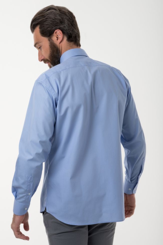 Aplomb Hemd Herren Aplomb Classic Einfarbig 100% Baumwolle Kragen Italienisch Lange Ärmel