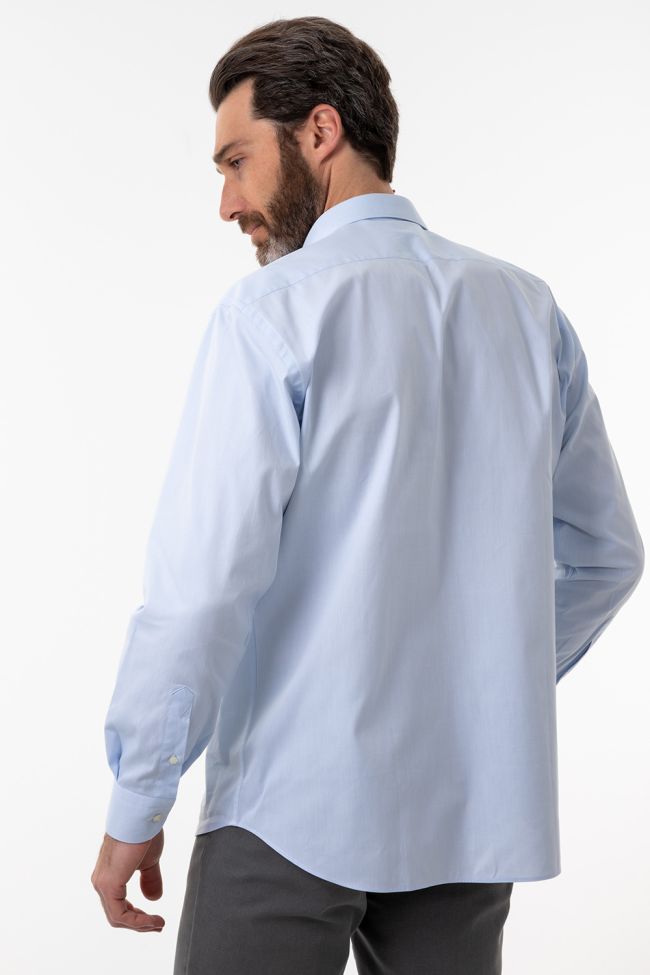 Aplomb Hemd Herren Aplomb Classic Einfarbig 100% Baumwolle Kragen Französisch Lange Ärmel
