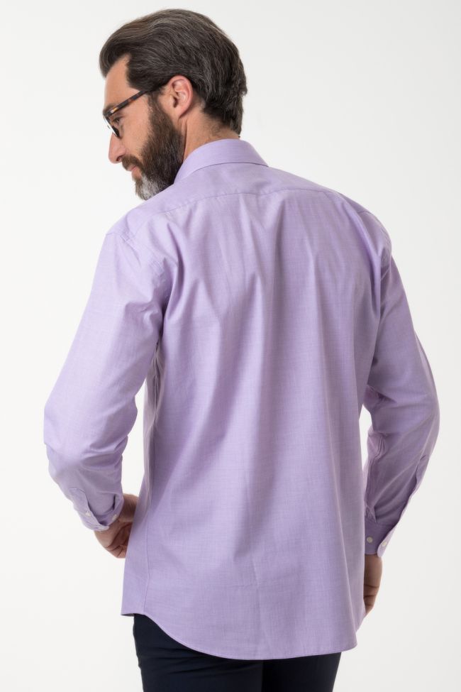 Aplomb Hemd Herren Aplomb Classic Einfarbig 100% Baumwolle Kragen Italienisch Lange Ärmel