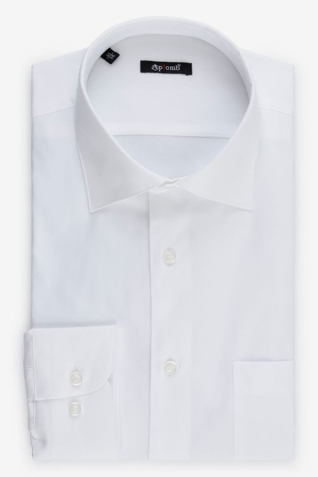 aplomb Hemd Herren Aplomb Classic Einfarbig 100% Baumwolle kragen Italienisch Lange Ärmel